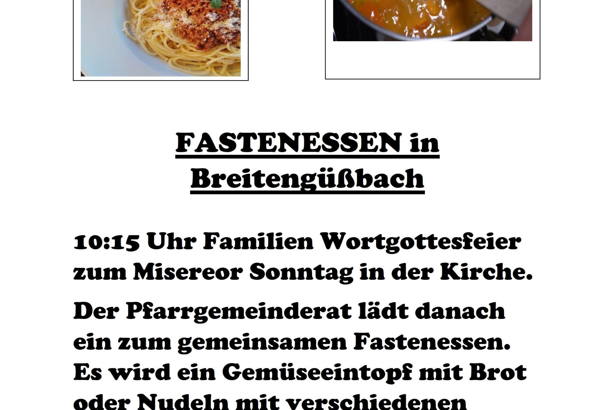 2023 FASTENESSEN in Breitengüßbach