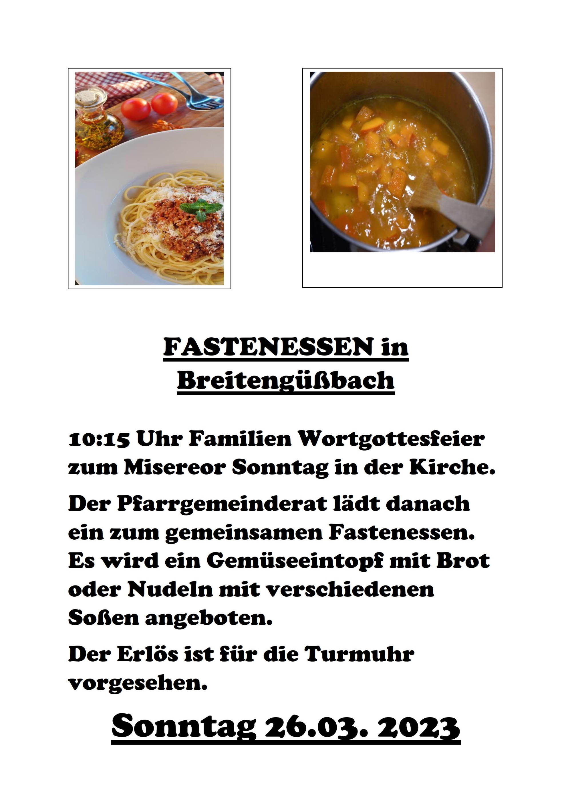 2023 FASTENESSEN in Breitengüßbach