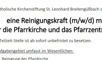 Artikelbild Stellenausschreibung