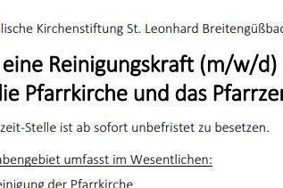 Artikelbild Stellenausschreibung