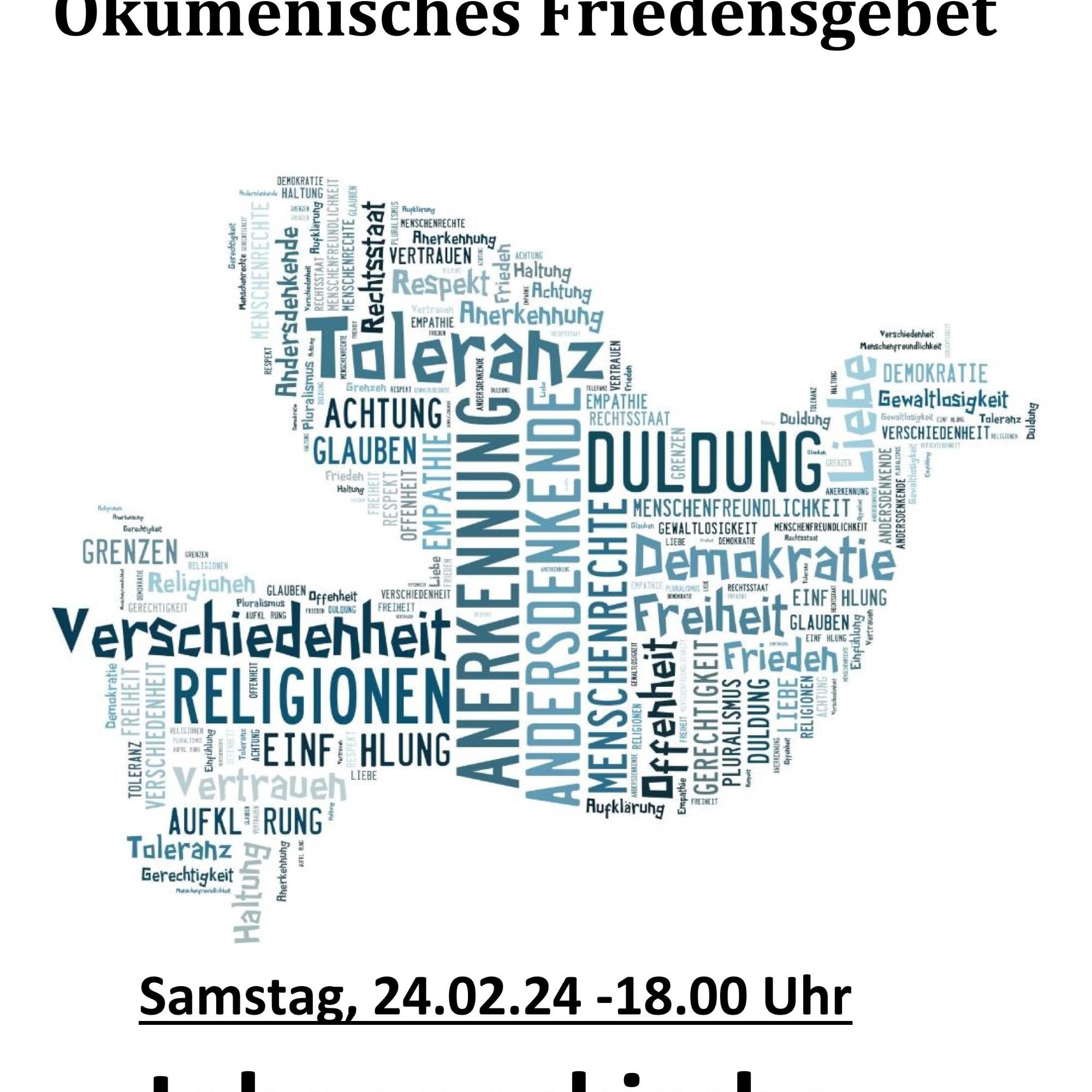 Freidensgebet in Hallstadt am 24.02.2024