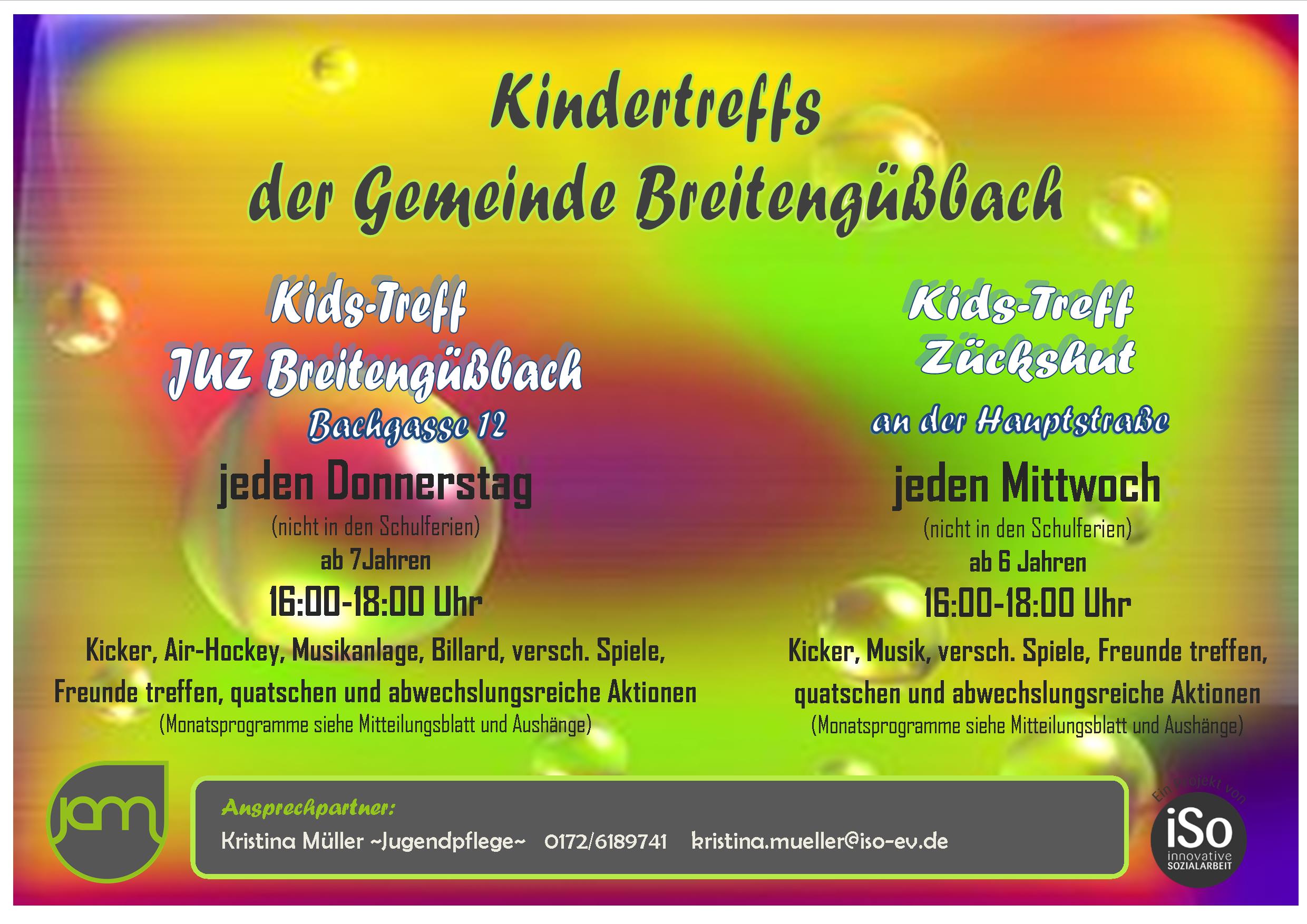 Kidstreff Öffnungszeiten