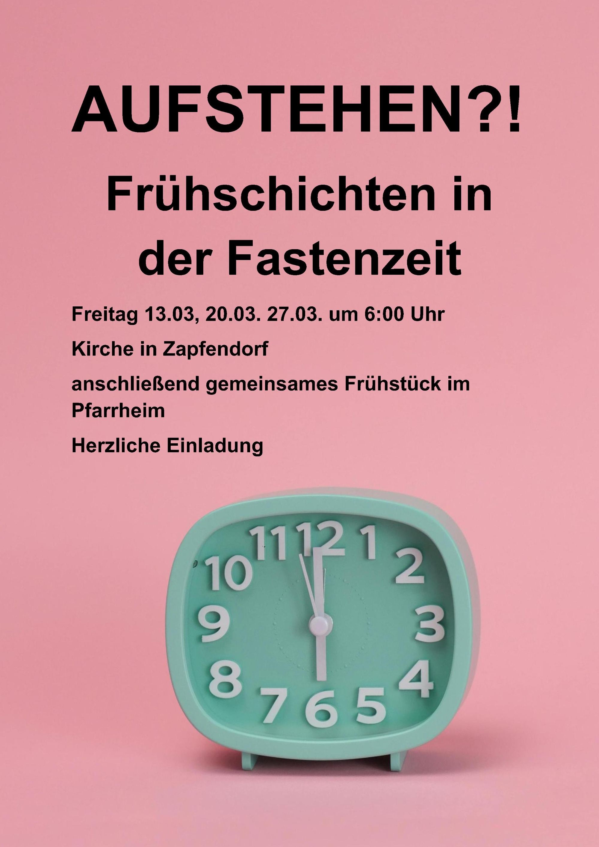 Frühschicht in Zapfendorf